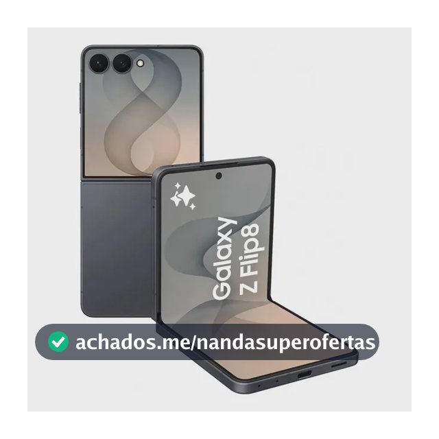 Celular Samsung Galaxy Z Flip8, 256gb 12gb Ram Câmera 50mp - Preto