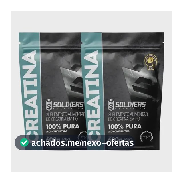 Creatina Soldiers Nutrition em pó Sem sabor x 1.2kg 2 un