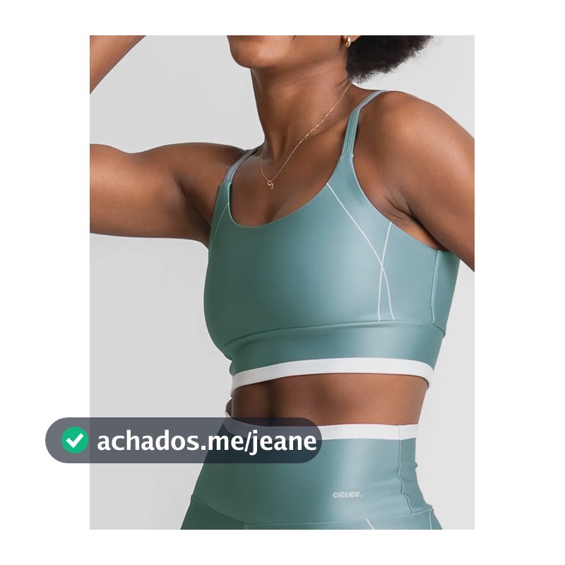 Top Alcinha Academia Feminino Fitness Alta Sustentação Verde Liso G