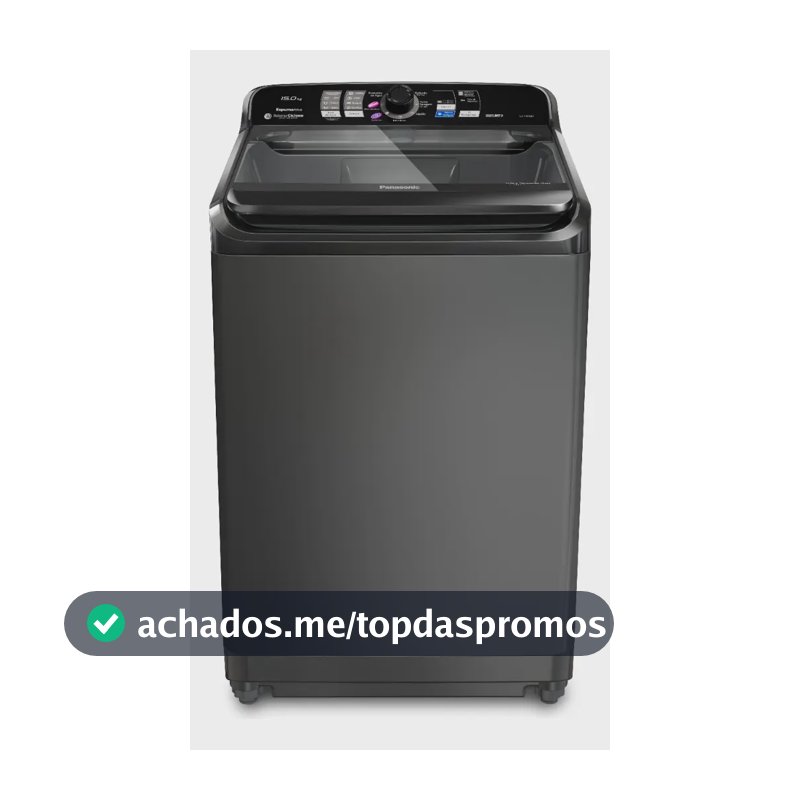 Máquina de Lavar Panasonic 15kg Titânio 127v NA-F150B1T