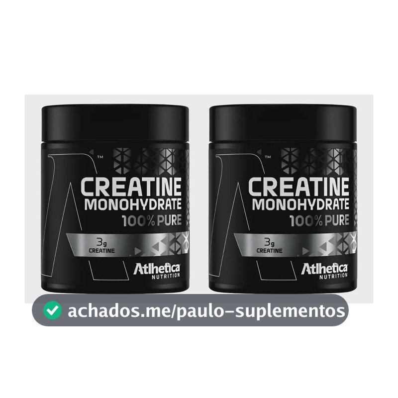 Kit 2 Creatine 100% Pure Natural 300g Atlhetica Nutrition Sem Sabor