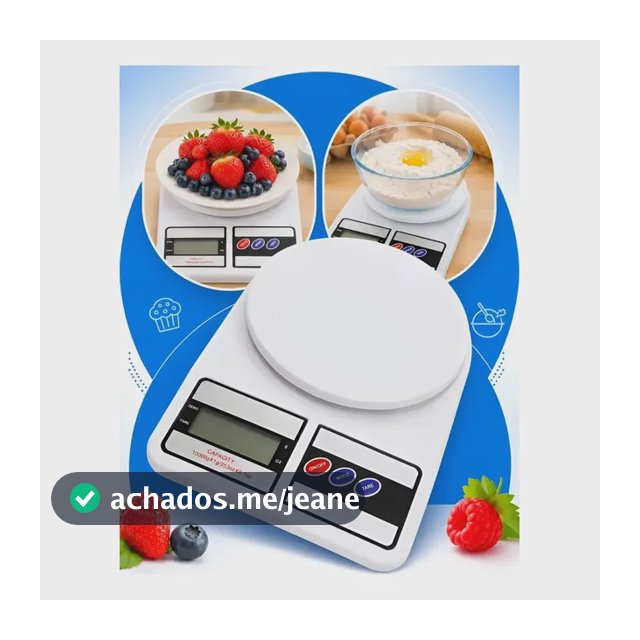 Balança De Cozinha 10kg Alimentos Alta Precisão Digital Lcd Branco 10 Kg