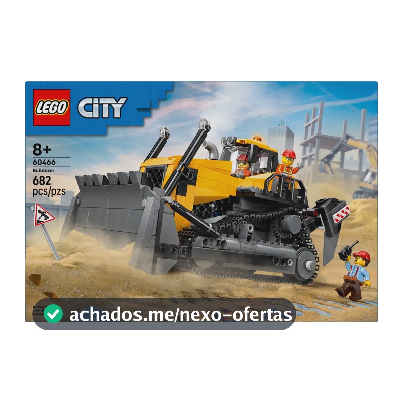 Lego® City Trator De Esteira Amarelo 60466