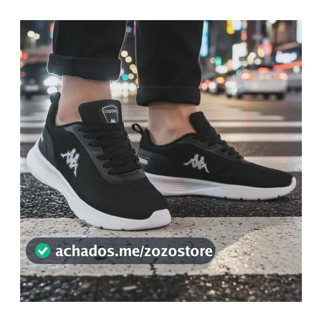 Tenis Kappa Treviso Original Unissex Confortável Academia Preto-prata 41 Br
