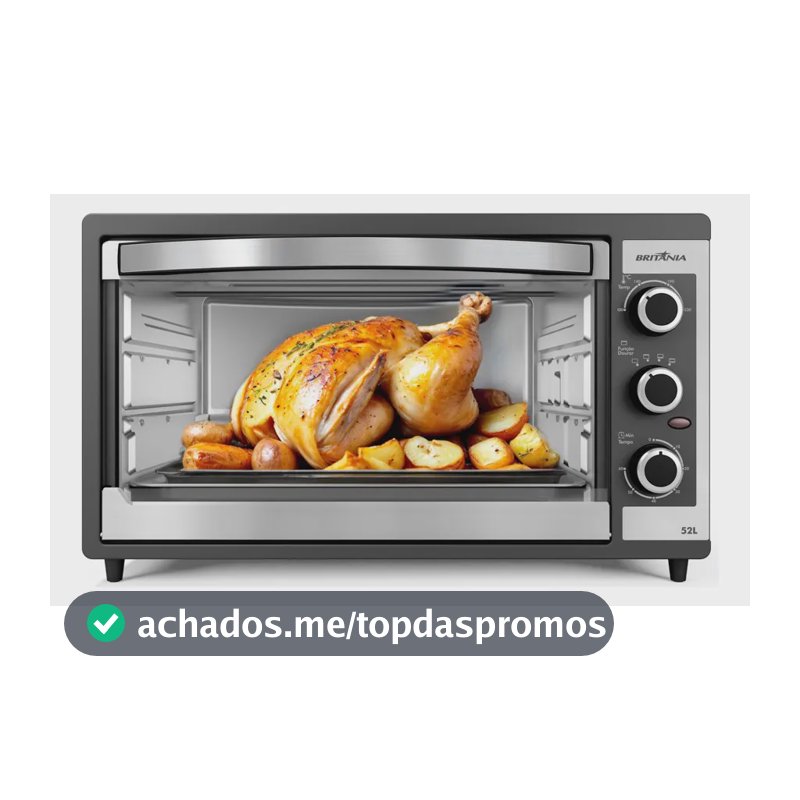 Forno Elétrico Britânia 52l Dupla Resistência Bfe55p