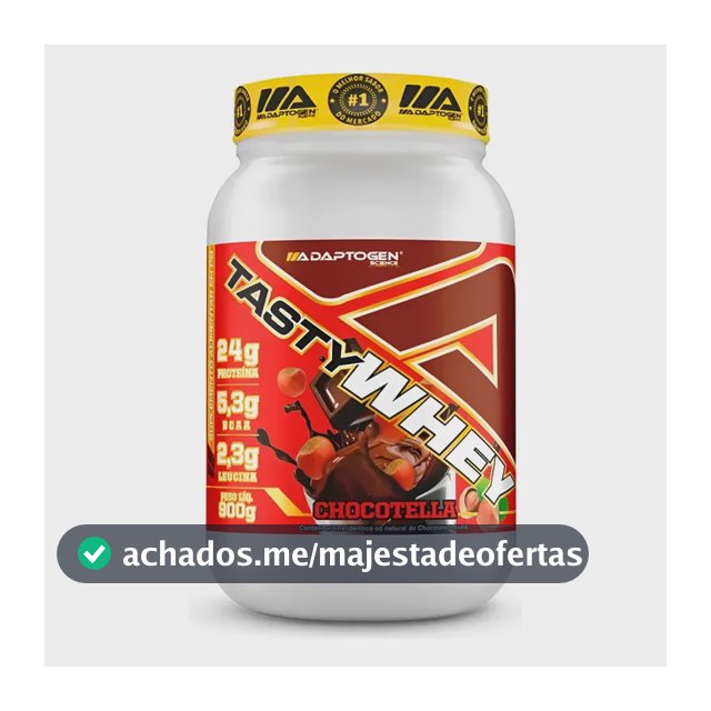 Tasty Whey Pote 900g Chocotella Adaptogen Science Choconilla