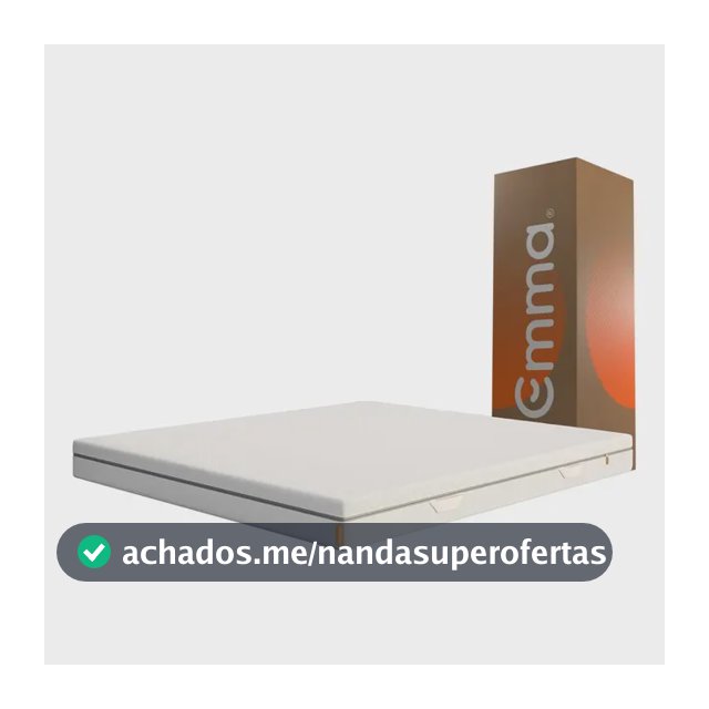 Colchão Casal Emma Duo Comfort 138x188cm, Dupla Face, à Vácuo, Suporte Ideal para o Corpo, Alta Durabilidade, Capa Lavável
