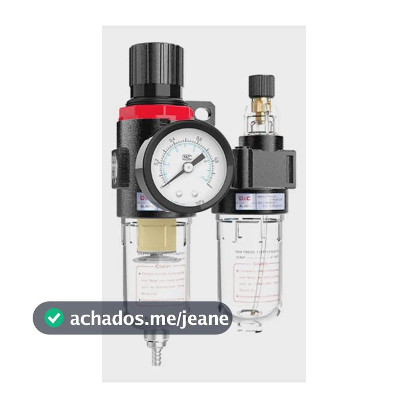 Filtro Eliminador De Água E Óleo C/ Regulador De Pressão 1/4