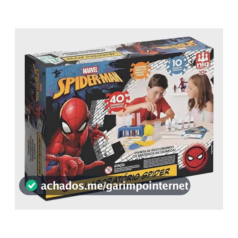 Brinquedo Laboratório Spider 4154 - Nig Brinquedos