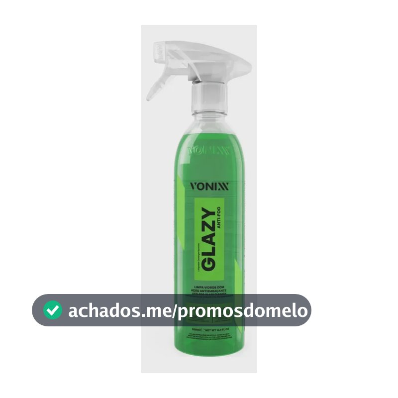 Glazy Anti Fog 500ml Anti Embacante Vonixx Limpa Vidros