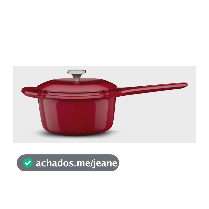 Electrolux Panela Molheira de Ferro Fundido Esmaltado Expert 20cm Vermelha Com 2 Pegadores de Silicone