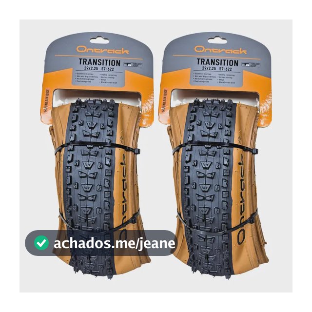 2 Pneu 29x2.25 Kevlar Tubeless Ontrack Transition Mtb 60tpi Preto