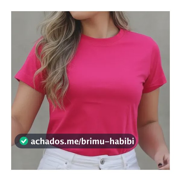 Blusa Feminina Camiseta Baby Look Lisa Algodão Gola Redonda