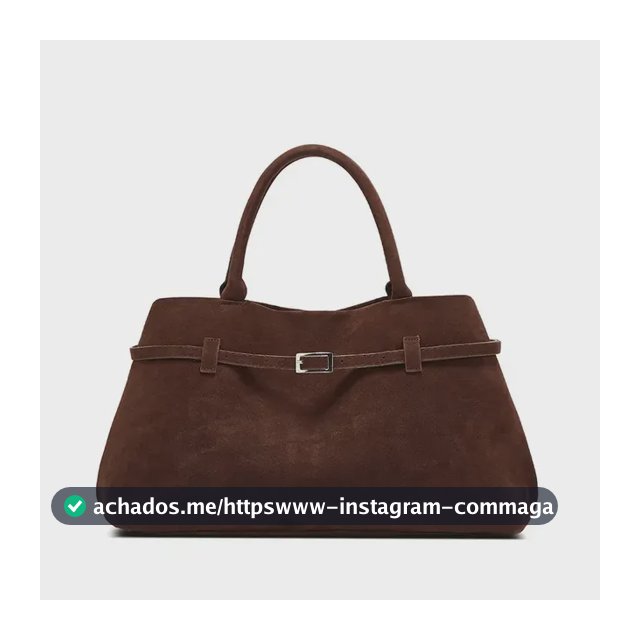 Dazzy Bolsa Tote de Camurça Marrom Ombro Feminina com Alças Formato Espaçoso Tote Fecho de Ímã Seguro