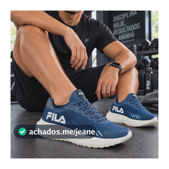 Tenis Fila Sprint Leve Masculino Esportivo Academia Treino Marinho/azul Noturno Mesh 41 41