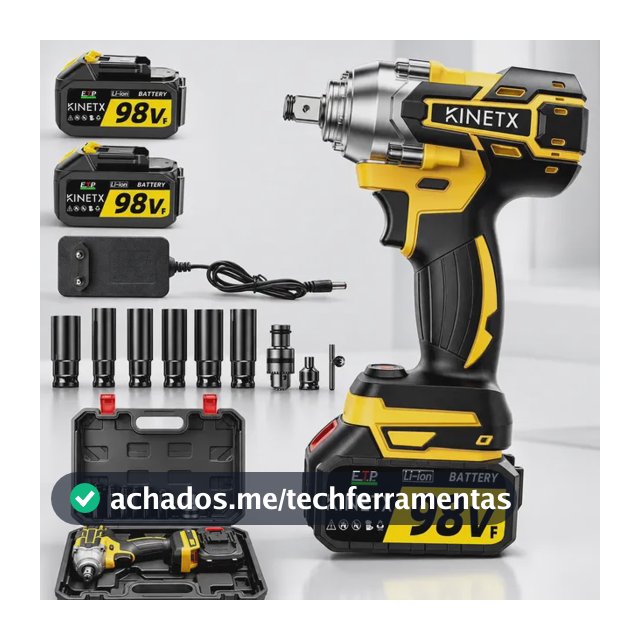 Chave De Impacto Brushless 880nm 98vf 2baterias Com Soquetes