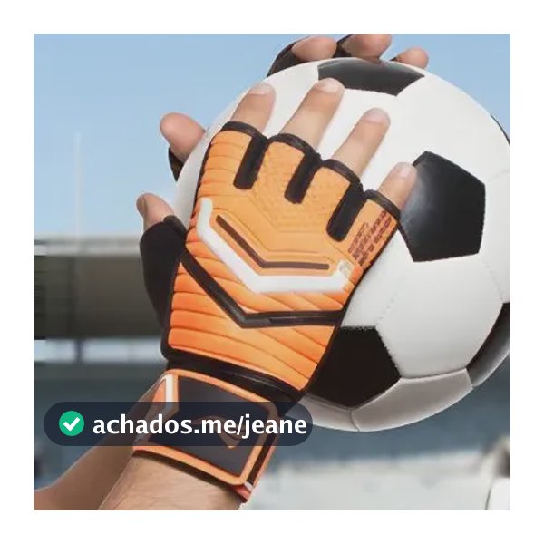 Luva Goleiro Meio Dedo Adulto Futebol Futsal Society Campo Cor Coral Tamanho G