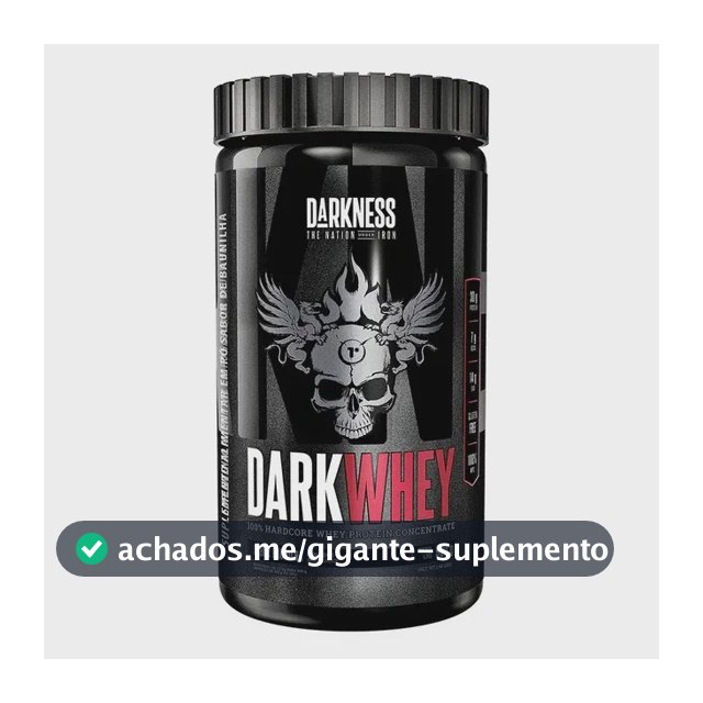 Whey Protein Concentrado Dark 100% Baunilha 900g Darkness Baunilha