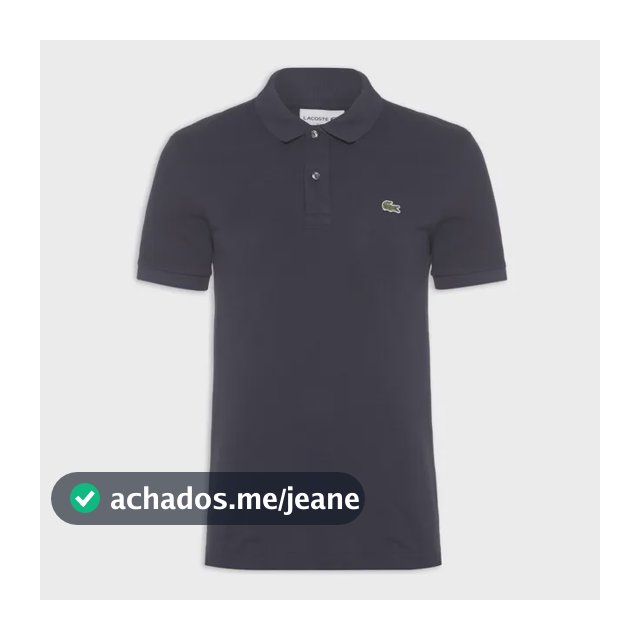 Polo Masculina Slim Fit Em Petit Piquet - Azul Marinho Azul 4 (fr) / M (br)