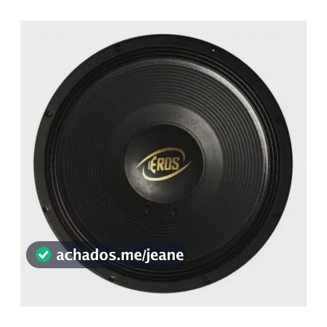 Eros e 815 Sds Woofer de 15 Polegadas 800 W Rms 4 Ohms Preto