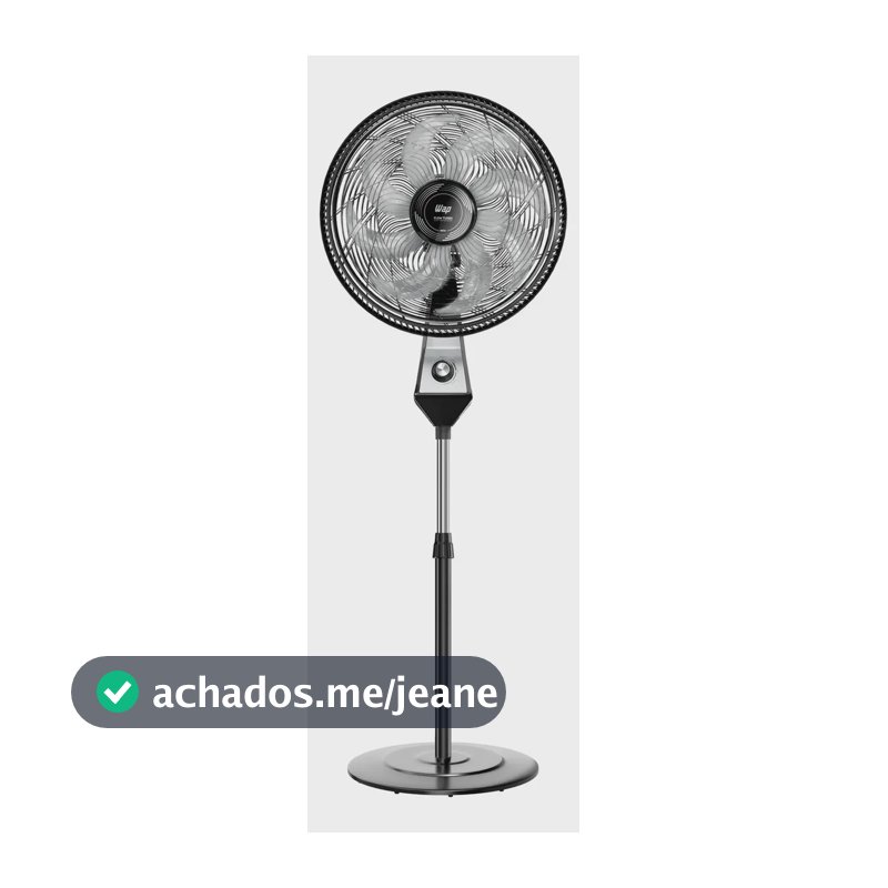 Ventilador Coluna 50cm 180w 8 Pás Silencioso Wap Flow Turbo Frequência 60 Hz