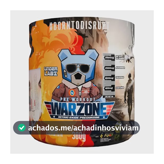 Under Labz Warzone 300g Pré Treino Cafeína Beta-alanina