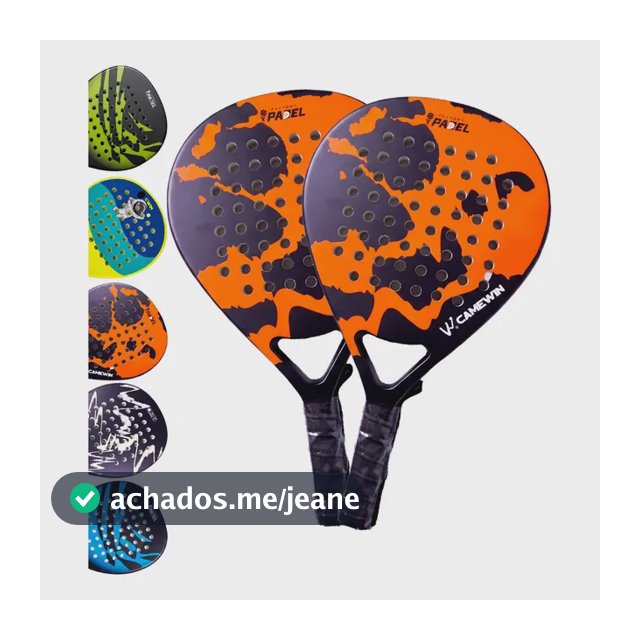 Kit 2 Raquetes Padel Camewin Carbono + Capas Originais