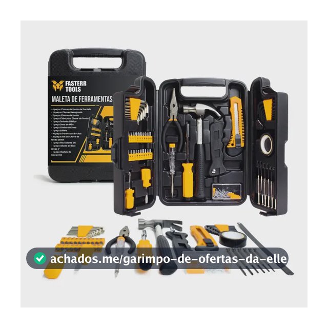 Kit Jogo De Ferramentas 142 Peças Fasterr Com Maleta