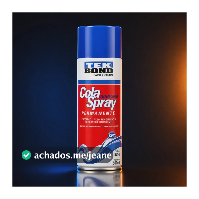 Cola Tek Bond Spray Permanente 500ml 305g Cor Incolor