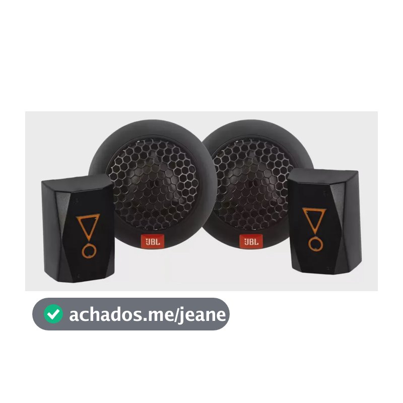Par Kit Mini Tweeter Multisystem 1 Polegada Jbl 80w 1twms80 Cor Preto