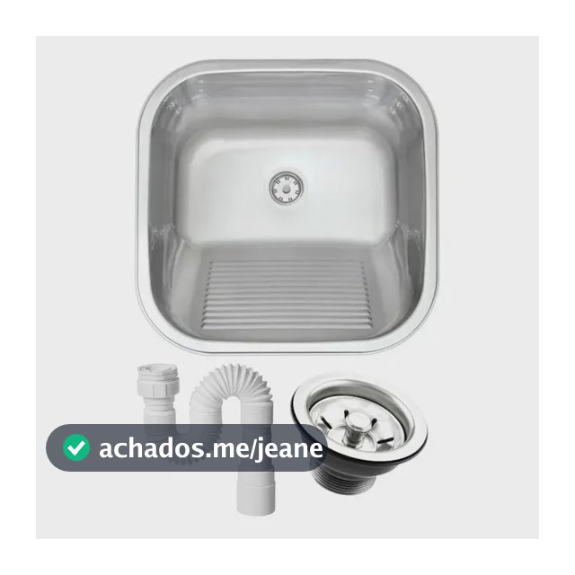 Tanque Inox 304 Fosco Lavanderia 40x34x20 American Steel Fosco