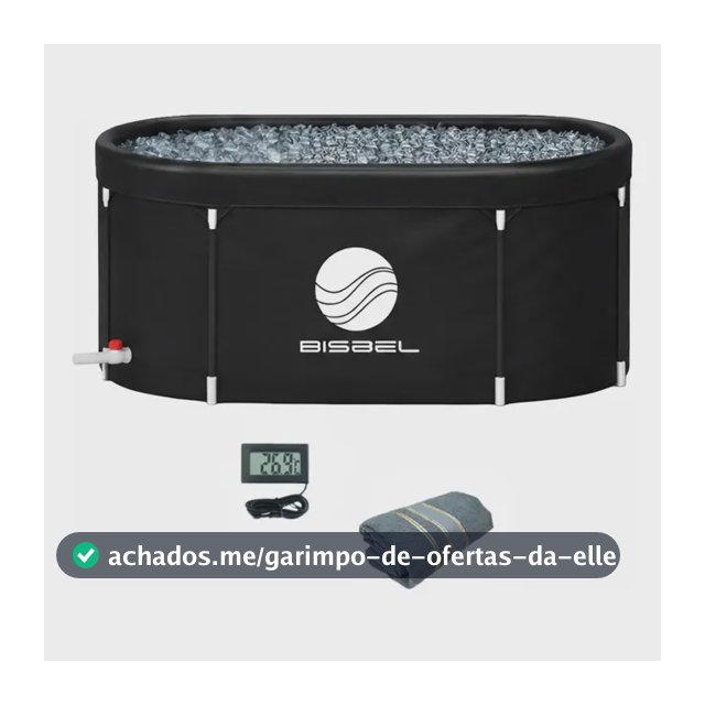 Banheira Portátil De Gelo Crioterapia + Toalha + Termometro