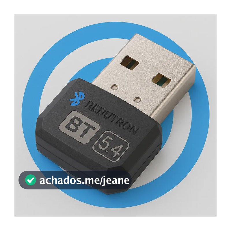 Adaptador Rec Bluetooth 5.4 P/ Computador Até 7 Dispositivos