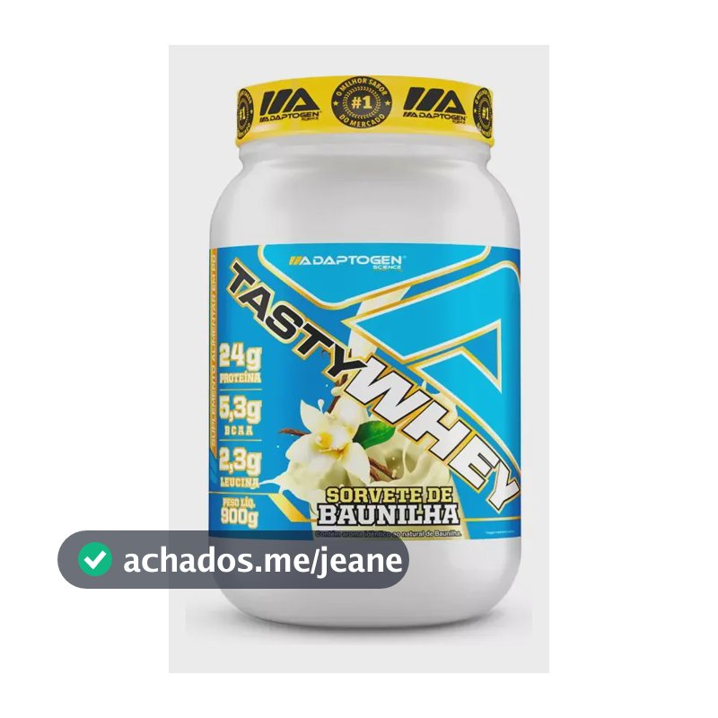 Tasty Whey 3w Gourmet 900g Adaptogen Sabor Baunilha