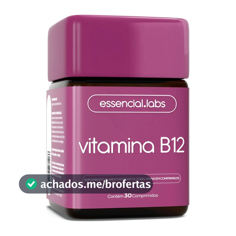 VITAMINA B12 Metilcobalamina - Fórmula com Máxima Pureza e Concentração - 30 Doses
