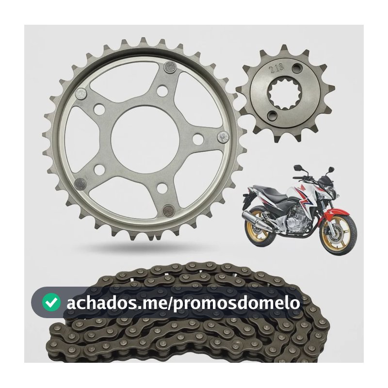 Kit Relação Transmissão Tração Honda Cb300 2009 A 2015