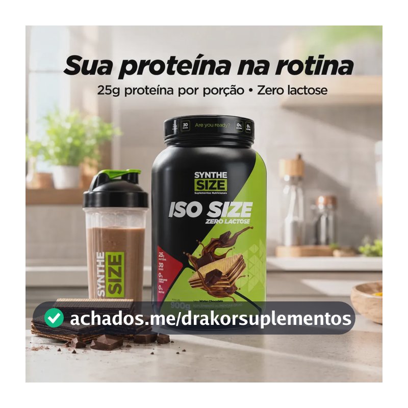 Whey Iso Size Synthesize 900g Wafer Chocolate Zero Lactose
