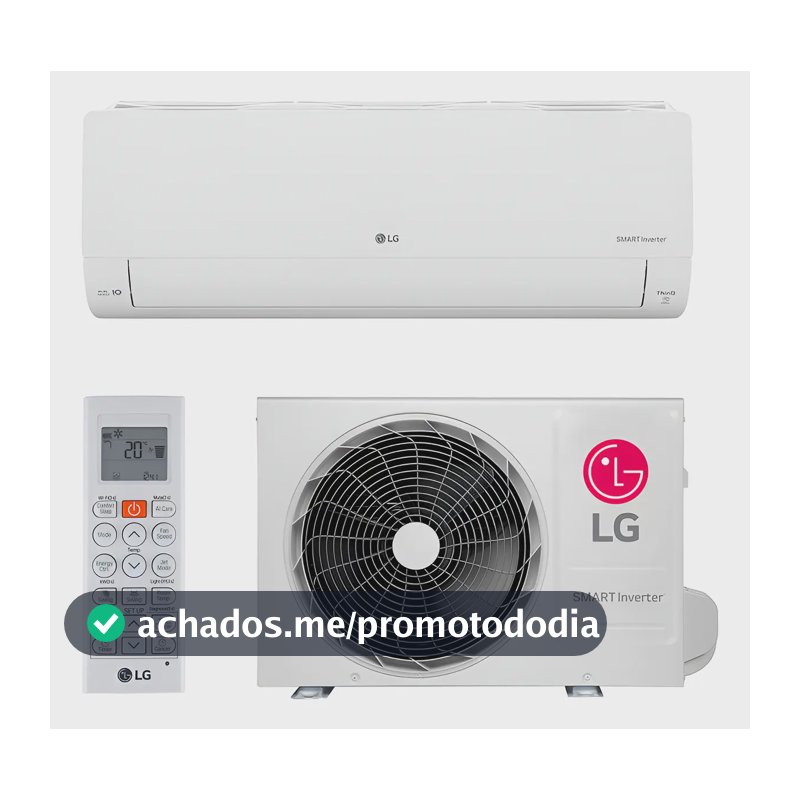 Ar Condicionado Split LG AI Voice Inverter 9.000 BTUs Frio com Wi-Fi