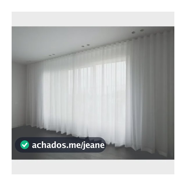 Cortina Gaze De Linho 10m X Altura - Wave - Varão Deslizante