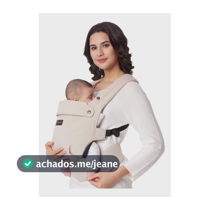 Bolsa de cintura ergonômica para bebês Momcozy Bc001 branca