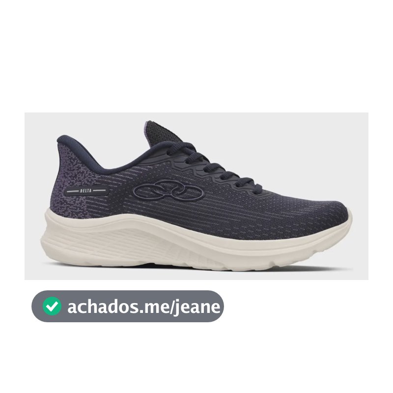Tênis Masculino E Feminino Delta 122 Olympikus Marinho/purple Liso 37 Br