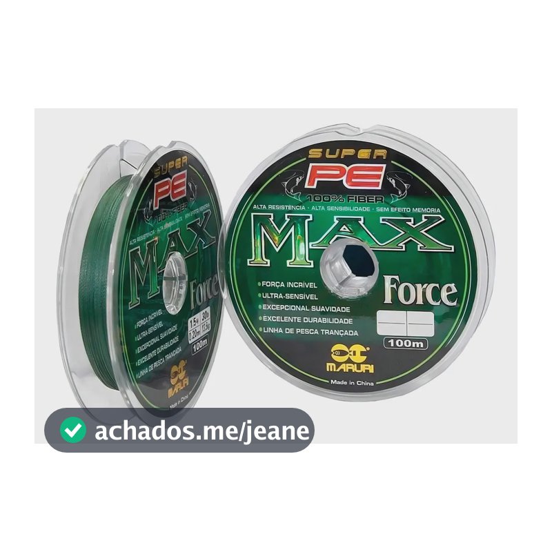 Linha Pesca Multifilamento Maruri Max Force 4x 100m Cor 0.30 mm