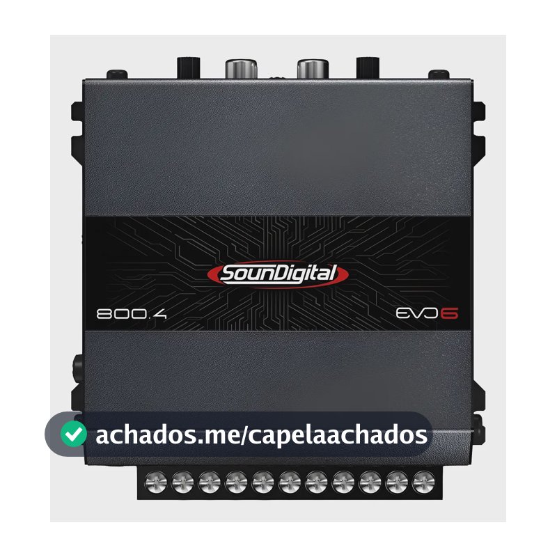 Módulo Amplificador Soundigital 800.4 Evo 6 800wrms Sd800.4 Preto