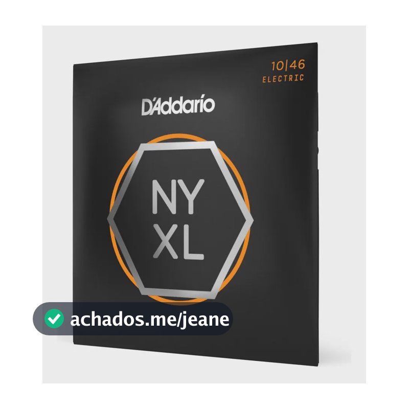 Encordoamento Guitarra 010 Daddario Nyxl1046 Nickel Wound