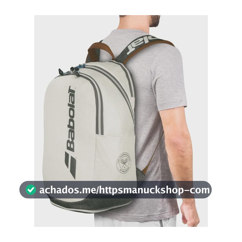 Mochila Babolat Wimbledon Cinza E Marrom