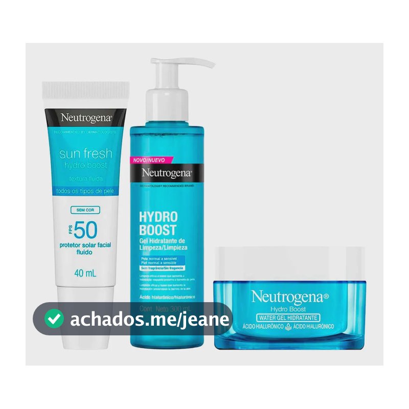 Kit De Hidratação Facial Neutrogena Hydro Boost - Gel De Lim
