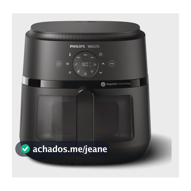 Fritadeira Airfryer Digital Philips Walita NA230/00 Negro