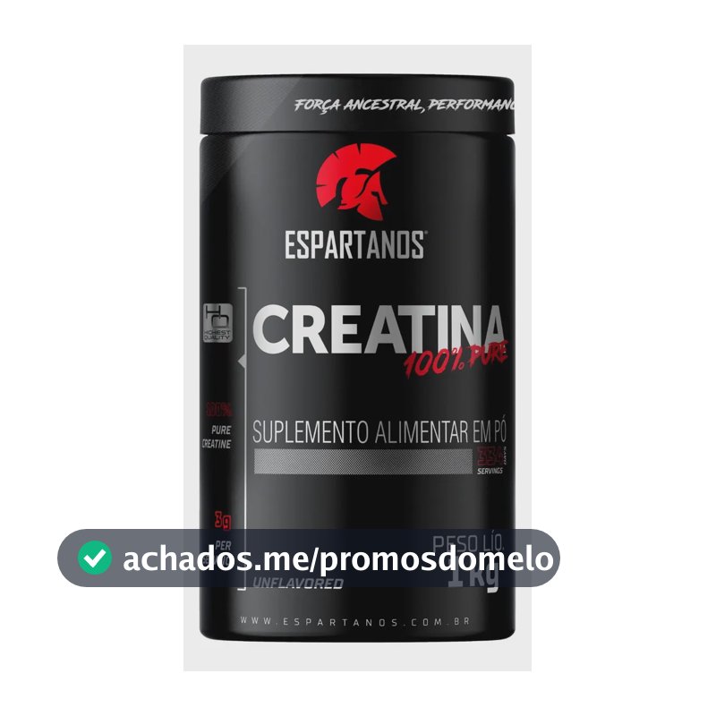 Creatina Espartanos em pó Sem sabor x 1kg