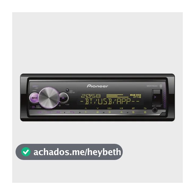 Som Automotivo Pioneer Mvh X3000BT Com USB e Bluetooth e Radio