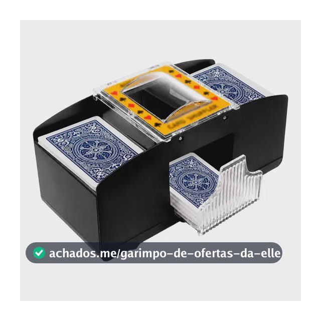 Embaralhador Automático Cartas Baralho Jogos De Mesa
